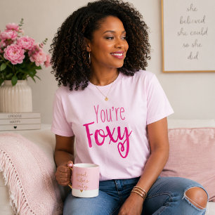T-shirt Joli rose Foxy