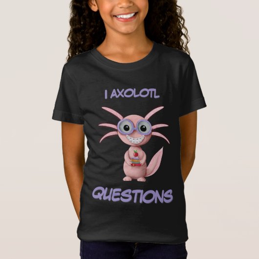 T-Shirt Joli rose I Axolotl Questions Enfants (Devant)