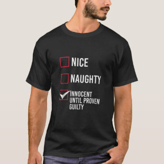 T-shirt Joli sale innocent jusqu'à preuve de culpabilité d