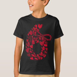 T-shirt Joli Six Sept Amour 67 Cœurs Couple Numéro 6 Confo