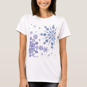 T-shirt Joli Snowflakes Bleu
