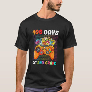 T-shirt Joli Teint 100 Jours De 2E Année Jeu Vidéo Suite