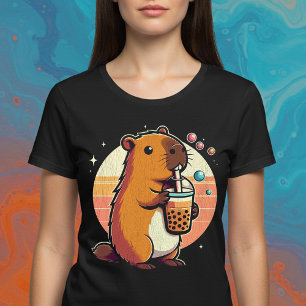 T-shirt Joli thé bulle Capybara