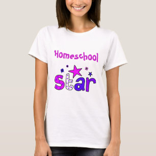 T-shirt Joli violet à la maison étoile de l'école