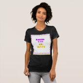 T-shirt Joli violet et jaune Hakuna Matata bébé enfants (Devant entier)