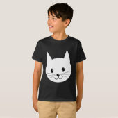 T-shirt Joli Visage De Chat. (Devant entier)