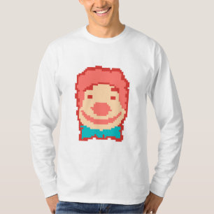 T-shirt Joli visage de clown pixellisé lancer oreiller ser
