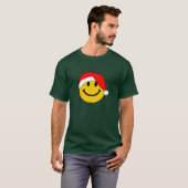 T-shirt Joli visage de Noël Père Noël (Devant entier)
