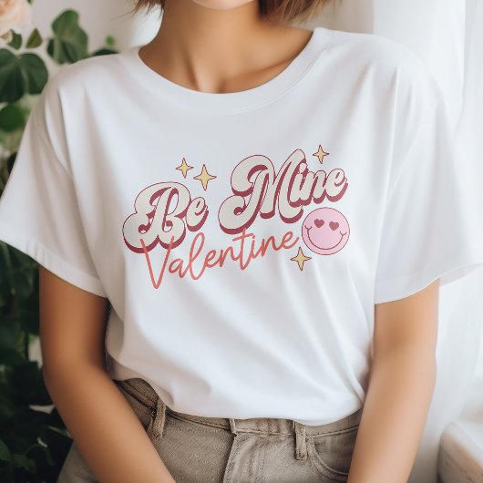 T-shirt Joli visage souriant Soyez mien Saint-Valentin T-s
