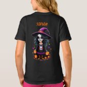 T-shirt Jolie Adorable Kawaii Halloween sorcière (Dos)