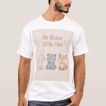 Jolie affiche de lapin ours renard Sois courageux 