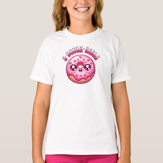 T-shirt Jolie Aiguille Rose Saupoudrant A-Dough Rable (Devant)