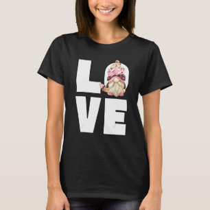 T-shirt Jolie Amour Chocolat Gnome Été Pour Femmes Glace C