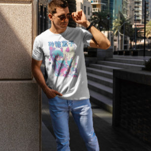 T-shirt Jolie Anime Girl Avec Plushie