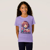 T-Shirt Jolie Anime Girl tenant Bubble Tea (Devant entier)