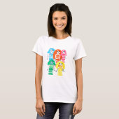 T-shirt Jolie aquarelle filles art moderne funky (Devant entier)