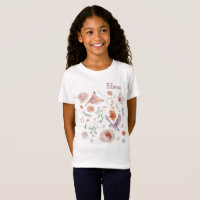Jolie aquarelle Floral Hummingbird Monogramme