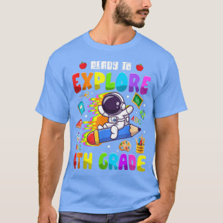 T-shirt Jolie astronaute garçons filles prêtes à explorer