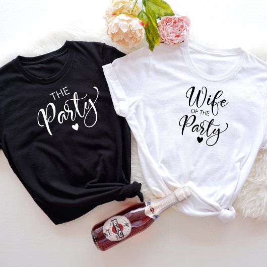T-shirt Jolie Bachelorette Script Blanc