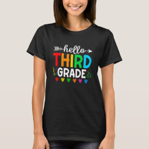T-shirt Jolie Bonjour 3e année garçons filles école