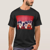 T-shirt Jolie Bordure Collie Puppies (Devant)