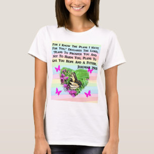 T-SHIRT JOLIE BOUTTERFLY JEREMIAH 29:11