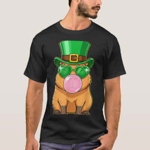 T-shirt Jolie capybara Saint-Patrick Bubble Gum