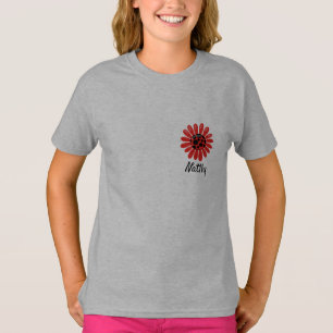 T-shirt Jolie coccinelle de Pâques heureuse enfant monogra