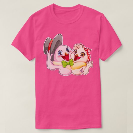 T-shirt Jolie colombe rose (Design devant)