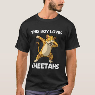 T-shirt Jolie Conception Cheetah Pour Garçons Enfants Chat