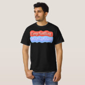 T-shirt Jolie Conception D'Oeuvres D'Art Sur "Keep Smiling (Devant entier)