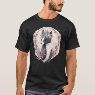 T-shirt Jolie Couronne de Fleurs d'Animal de Compagnie de