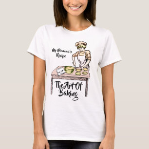 T-shirt Jolie dame Baking Blanc