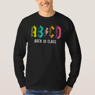 T-shirt Jolie enseignante Abcd de retour en classe Coloré 