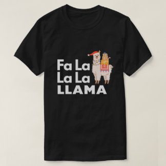 T-shirt Jolie FA LA LAMA Chemise de Noël