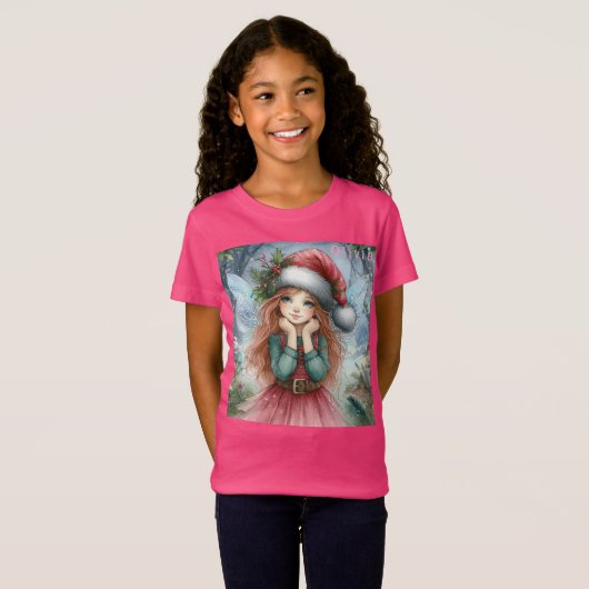 T-Shirt Jolie Fée Joyeux Noël (Devant entier)