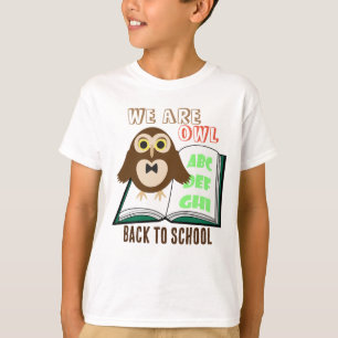 T-shirt Jolie fête Nous sommes hibou Retour à l'école Pers