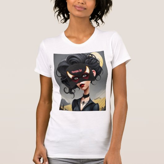 T-shirt Jolie fille horrible (Devant)