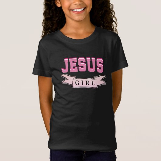 T-Shirt Jolie fille Jésus (Devant)