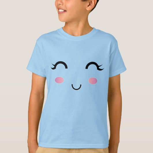 T-shirt Jolie Fille Mignonne Sourire (Devant)