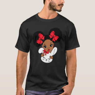 T-shirt Jolie fille noire et éduquée de reine africaine Ha