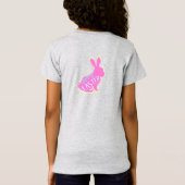 T-Shirt Jolie fille rose lapin de Pâques oreilles (Dos)