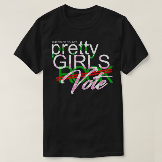 T-SHIRT JOLIE FILLES VOTE (Design devant)