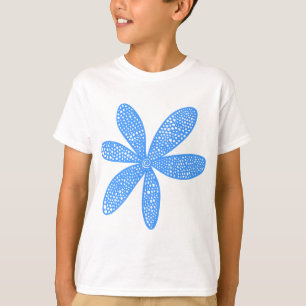 T-shirt Jolie fleur - bleu layette