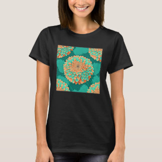 T-shirt Jolie Fleur Chrysanthemum Illustration unique Wo