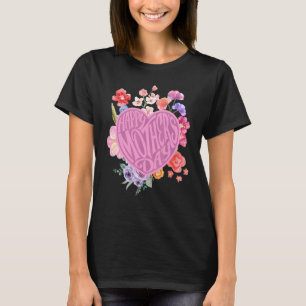 T-shirt Jolie Fleur de la Fête des Mères Entendez Happy Mo