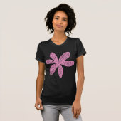 T-shirt Jolie Fleur - Rose (Devant entier)