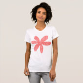 T-shirt Jolie Fleur - Rose Tropical (Devant entier)
