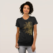 T-shirt Jolie fleur tendance henné design dessiné à la mai (Devant entier)