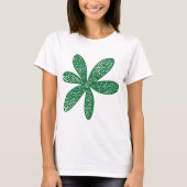 T-shirt Jolie Fleur - Vert Forêt (Devant)